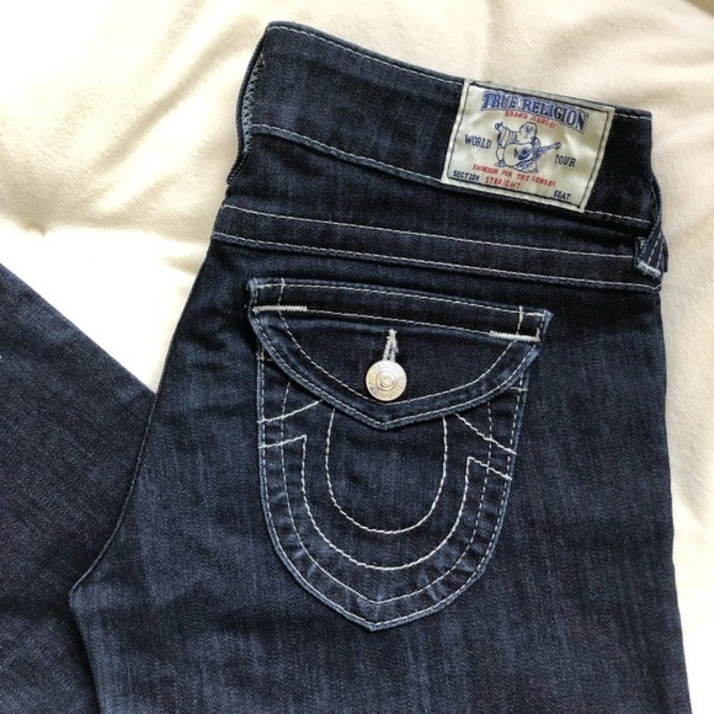 True Religion Y2K Flap Pocket Straight Jeans 28